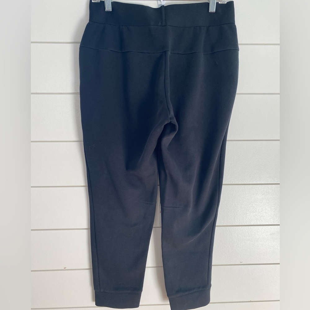 Adidas Women's Black Joggers Medium Cuffed Ankle Sleek Streetwear Athleisure - Picture 6 of 11